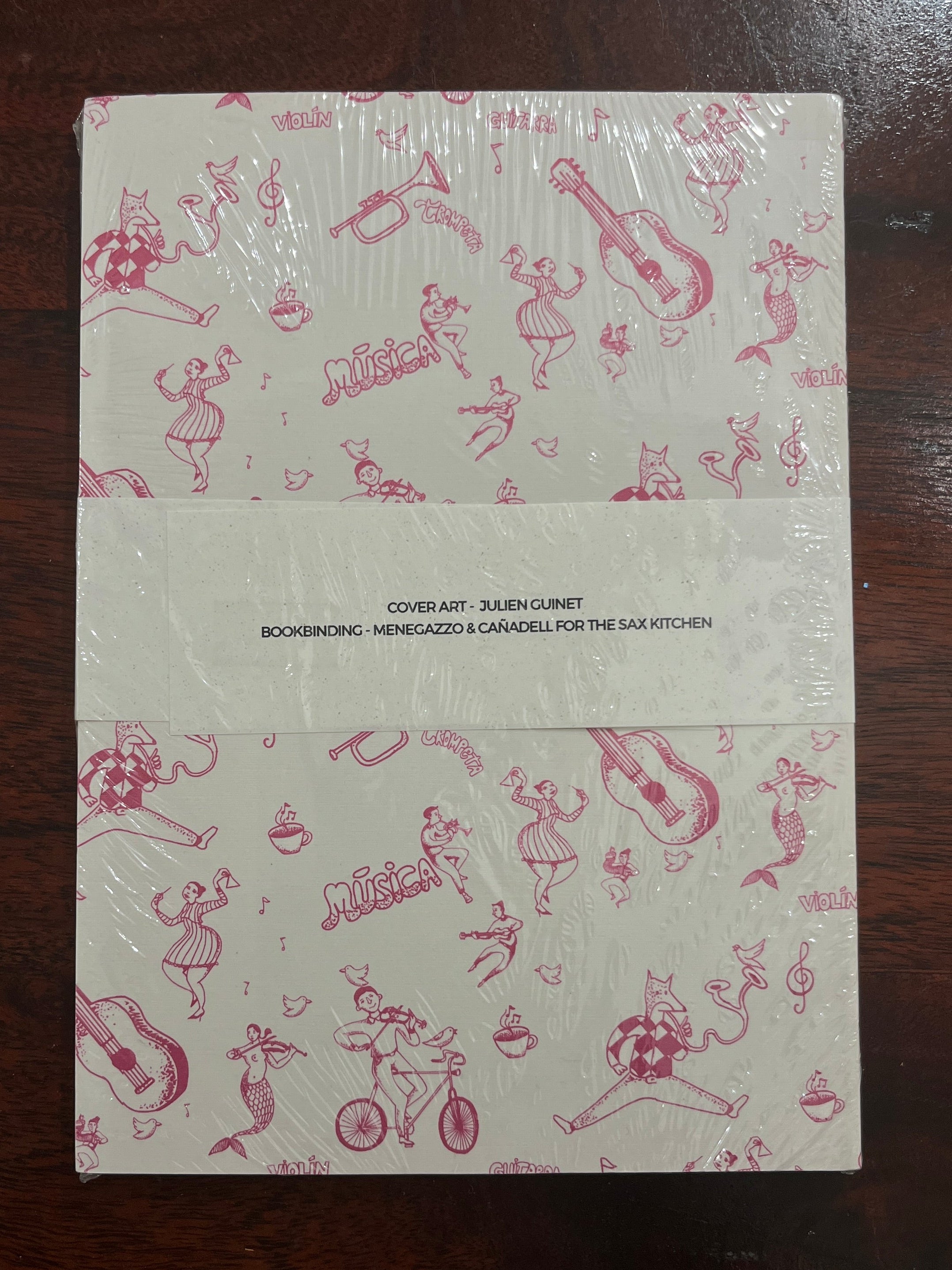 The Sax Kitchen Music Staff Notebook